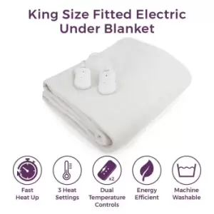 Image of Carmen King Size Fitted Electric Under Blanket 203cm x 152cm, none