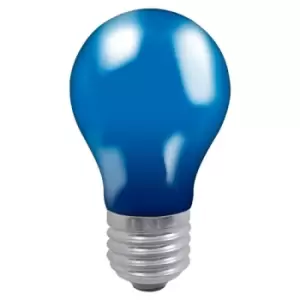 Image of Crompton Lamps 25W GLS E27 Dimmable Colourglazed IP65 Blue