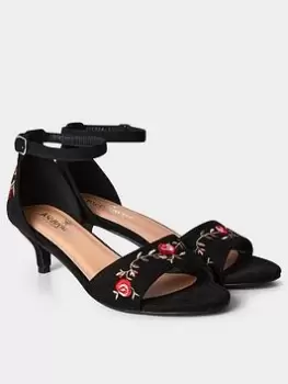Image of Joe Browns Joe Browns Latino Nights Embroidered Shoe Black Multi, Black, Size 8, Women