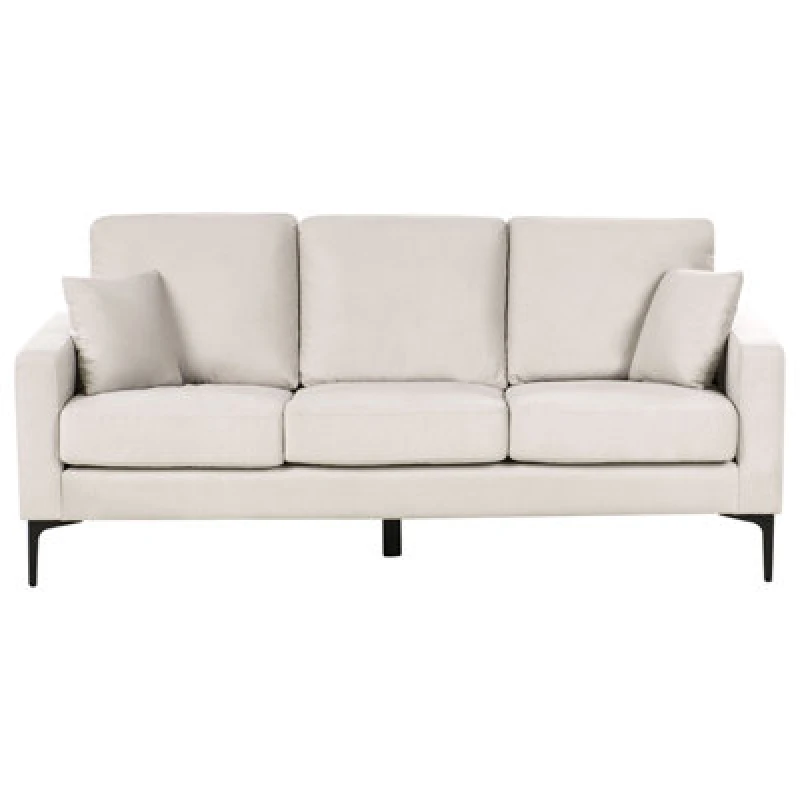 Image of Beliani Sofa 3 Seater Gavle Fabric Light Beige