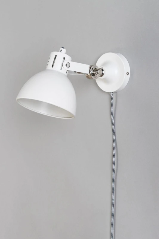 Image of BHS Lighting Daria Plug In Wall Light White