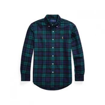 Image of Polo Ralph Lauren Oxford Tartan Shirt - Green/Navy
