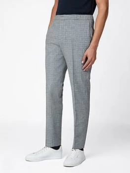 Image of Ben Sherman Broken Check Trouser - Light Grey, Light Grey, Size 34, Men