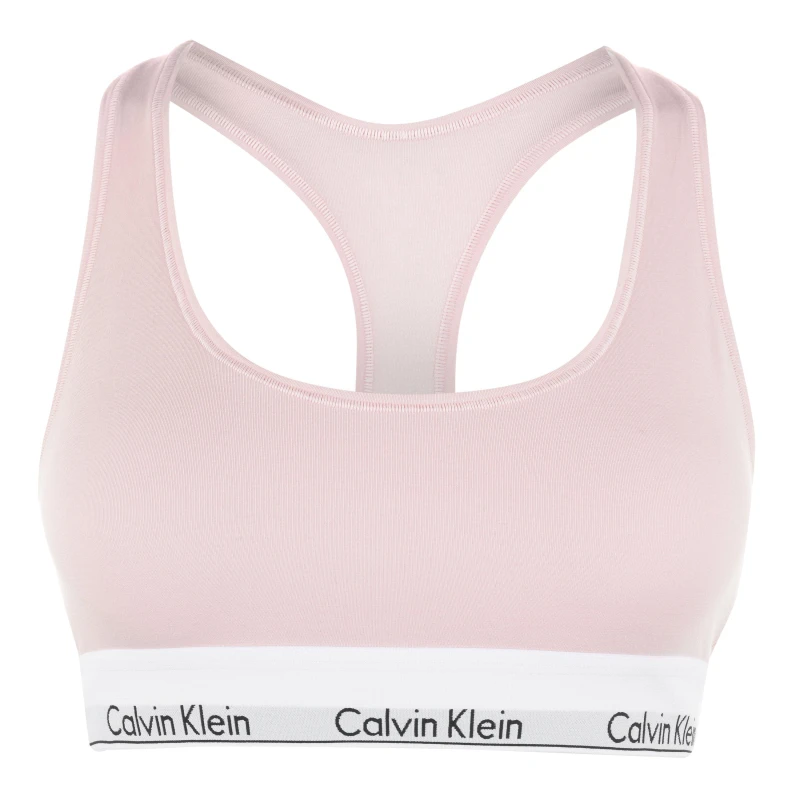 Image of Calvin Klein Modern Cotton Logo Bralette - Pink Pink 8