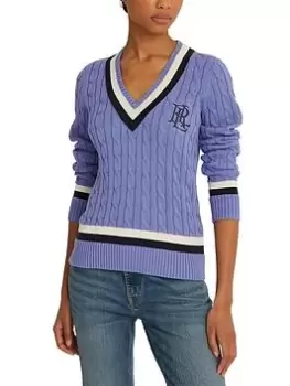 Image of Lauren by Ralph Lauren Meren Long Sleeve Pullover - Navy Size M Women
