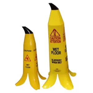 Image of Banana Wet Floor Safety Cone - 900mm High