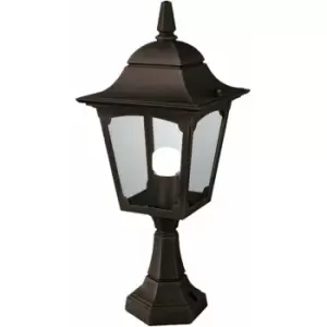 Image of Loops - Outdoor IP44 1 Bulb Wall Ground Pedestal Lamp Light Black LED E27 100W d00307