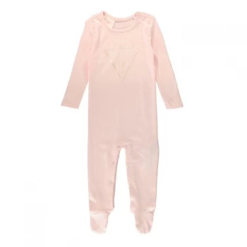 Image of Guess Triangle Logo All In One Feet Baby - Ballerina G6A5