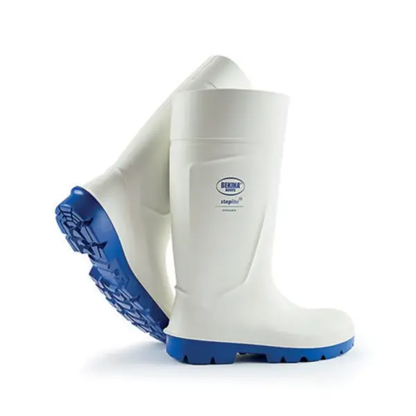 Image of Steplite Bekina Steplite Easygrip Steel Toe Cap Neotane S4 Safety Boots 1 Pair White 10 BNPAN3P105310