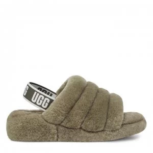 Image of Ugg Ugg Fluff Yea Sliders - Burnt Olive