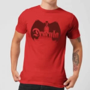 Image of Universal Monsters Dracula Crest Mens T-Shirt - Red - M