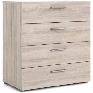 Image of Pepe Chest of 4 Drawers in Truffle Oak - Truffle Oak