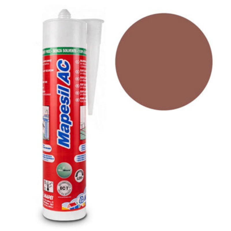 Image of Mapei Mapesil Ac Mould Resistant Silicone 143 Terracotta 310Ml