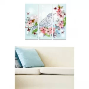 Image of MDF9110139 Multicolor Decorative MDF Painting (3 Pieces)