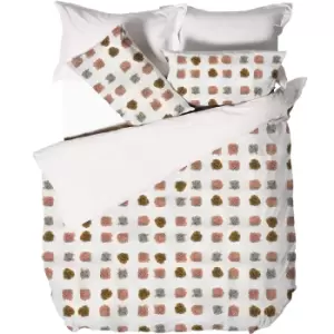 Image of Linen House Haze Duvet Cover Set (Double) (Pink/Sand)