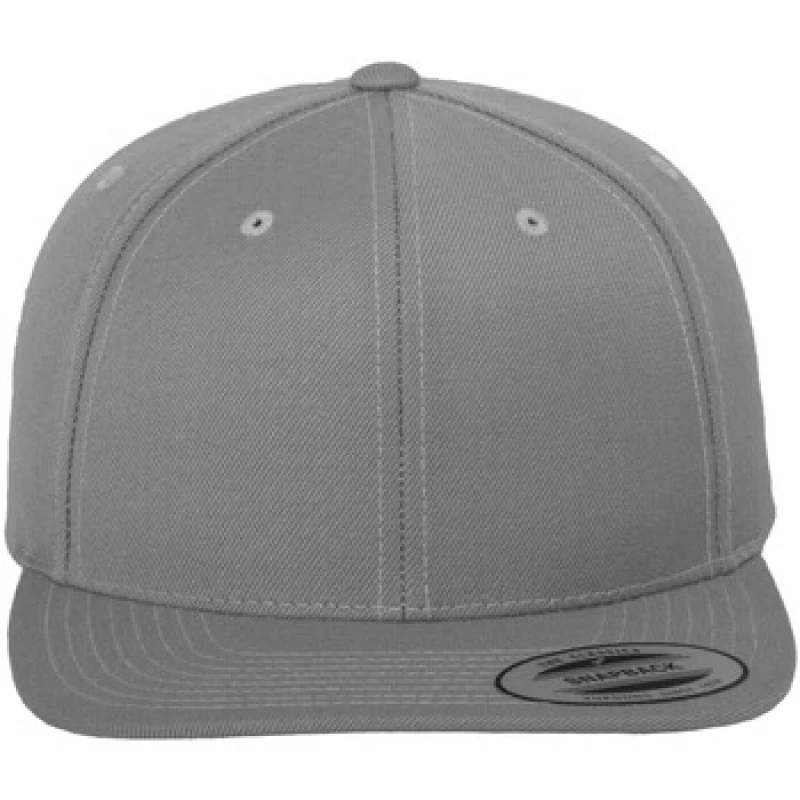 Image of Flexfit Flexfit Men Classic Snapback Cap in Silver Silver One Size Male 5063417943990