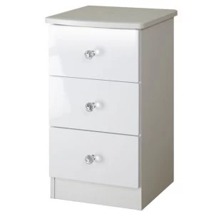 Image of Zodian 3-Drawer Chest - White