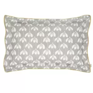 Image of Scion Bedding, Snow Drop Oxford Pillowcase, Parchment
