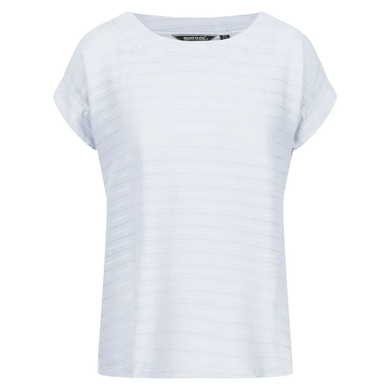 Image of Regatta Adine Stripe Dobby Top - White White 18