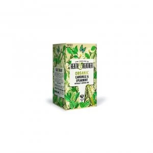 Image of Heath & Heather Organic Camomile & Spearmint Tea 20 Bags