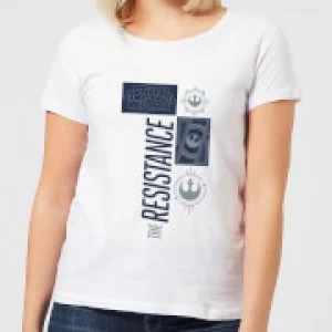 Image of Star Wars The Resistance White Womens T-Shirt - White - M