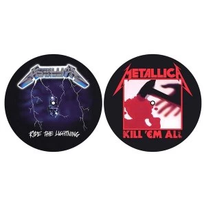 Image of Metallica - Kill 'em all / Ride the Lightning Turntable Slipmat Set
