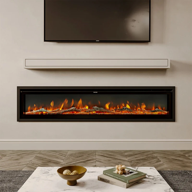 Image of Home & Outdoor Direct 70/80" Wall Mounted/Freestanding Electric Fireplace with Remote and 9 Flame Colours PM1390