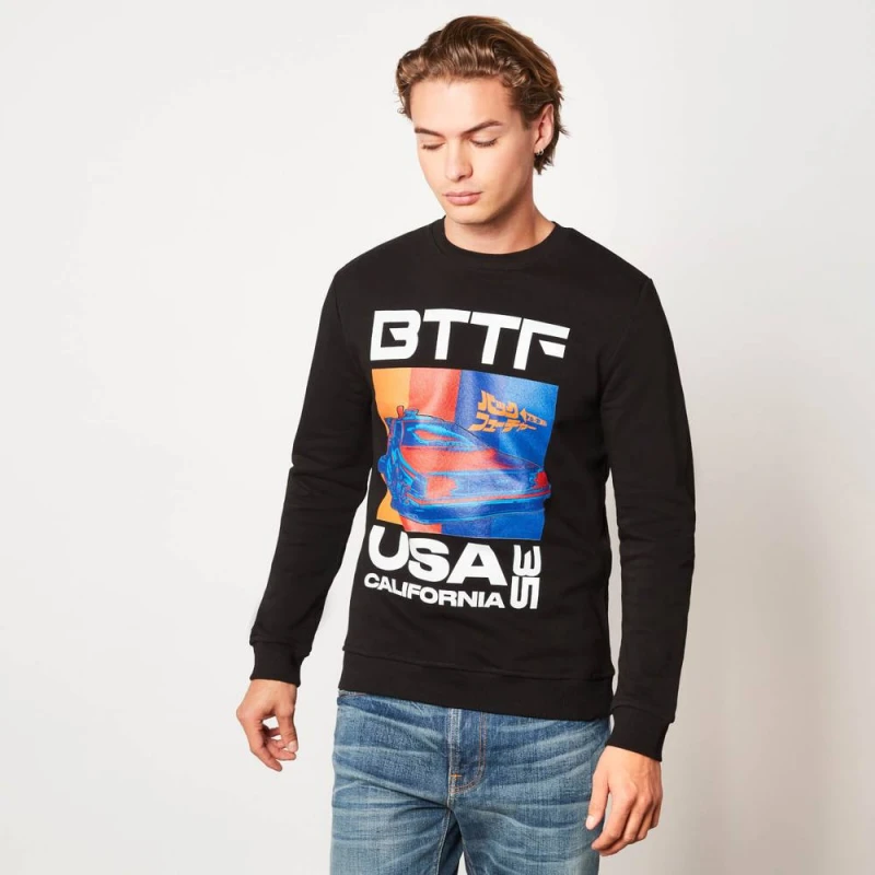 Image of Back to the Future USA35 Unisex Sweatshirt - Black - M