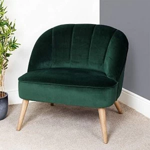 Image of Velvet Cocktail Chair Green