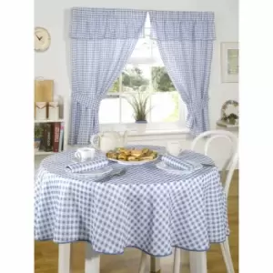 Image of Emma Barclay Kitchen Curtain Set Molly 46 x 54 Blue