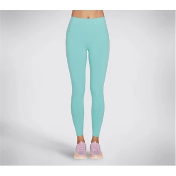 Image of Skechers Go Walk High Waisted Leggings II Ladies - Blue