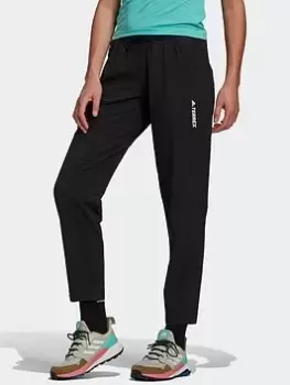 Image of adidas Terrex Liteflex Hiking Tracksuit Bottoms, Green, Size 10, Women