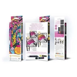 Image of Chameleon Introductory Kit with Pens & Colour Tops Set of 5