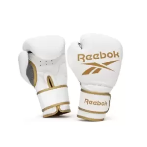 Image of Reebok Boxing Gloves - Gold/White - 16oz