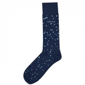 Image of Hugo Boss Polka Dot Socks Navy
