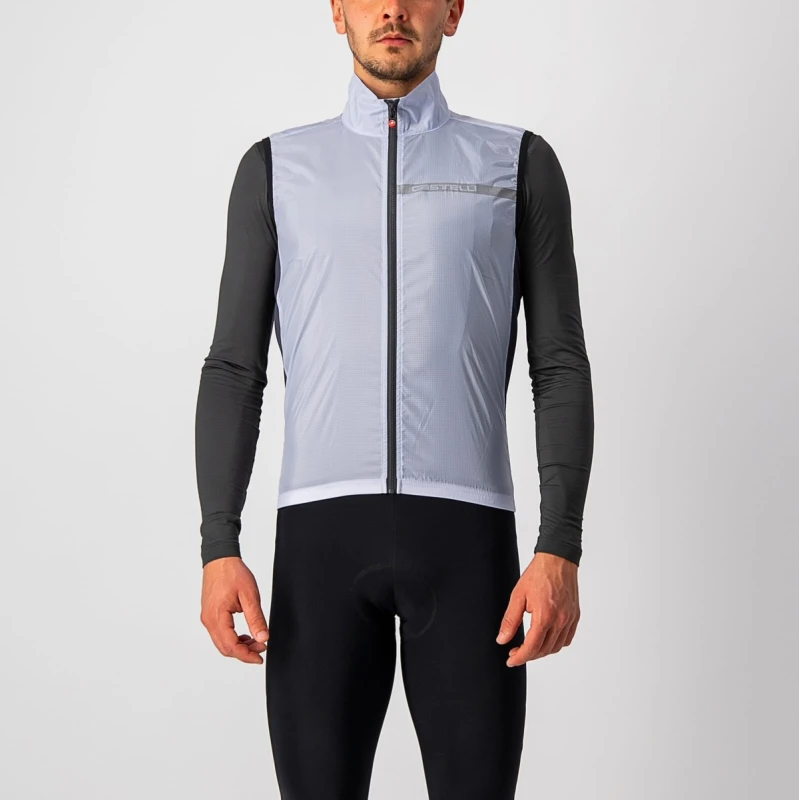 Image of Castelli Squadra Stretch Vest Silver Grey, Size L