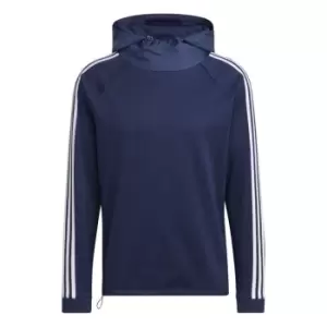 Image of adidas 3 Stripe Hoodie Mens - Blue