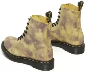 Image of Dr. Martens 1460 Pascal Burnt Yellow Grunge Tie Dye Boot multicolour