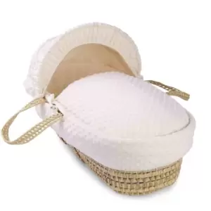 Image of Clair de Lune Dimple Palm Moses Basket - Cream