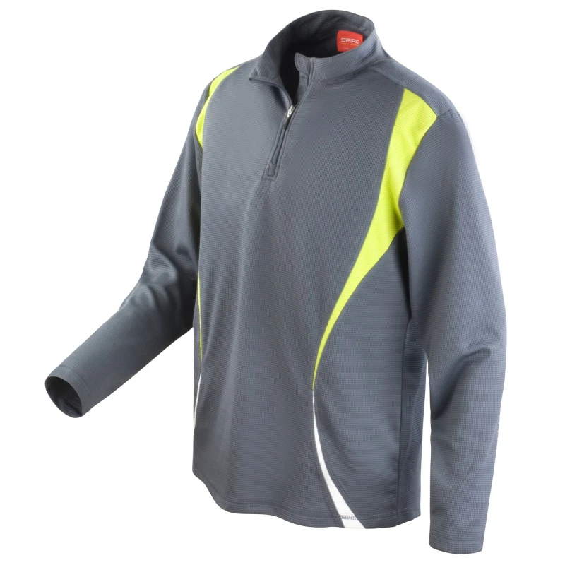 Image of Spiro Womens Sports Trial Performance Training Top in Dark Grey Size: Small Dark Grey Female S