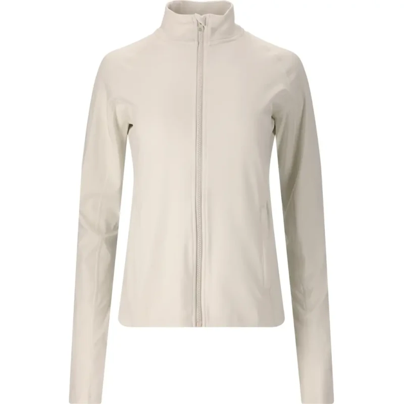 Image of Athlecia Womens zip-up training jacket Athlecia Krosa Beige Female 46