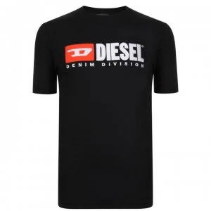 Image of Diesel Division Short Sleeve T Shirt - Black 900