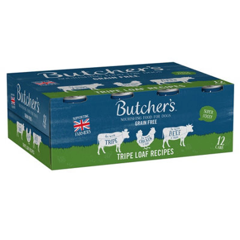 Image of Butcher's Chicken & Tripe Dog Food Can 400G X 12