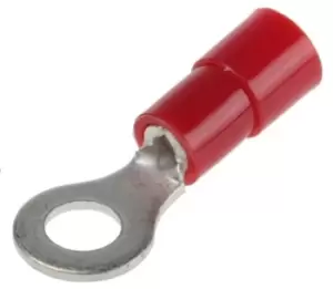Image of Phoenix Contact, C-RCI 1.5/M4 Insulated Ring Terminal, M4 Stud Size, 0.5mm to 1.5mm Wire Size, Red