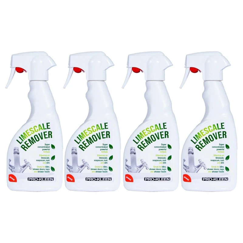 Image of ProKleen Limescale Remover Spray Bathroom & Kitchen Cleaner 4 x 500ml White unisex