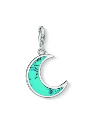 Image of Thomas Sabo Charm Club Turquoise Moon Charm 1537-404-17