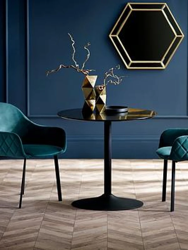 Image of Julian Bowen Nero 100cm Black Dining Table