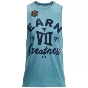 Image of Under Armour Project Rock Earn Tank Top Mens - Blue