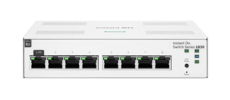 Image of HPE Aruba Networking Networking Instant On Switch 8p Gigabit 1830