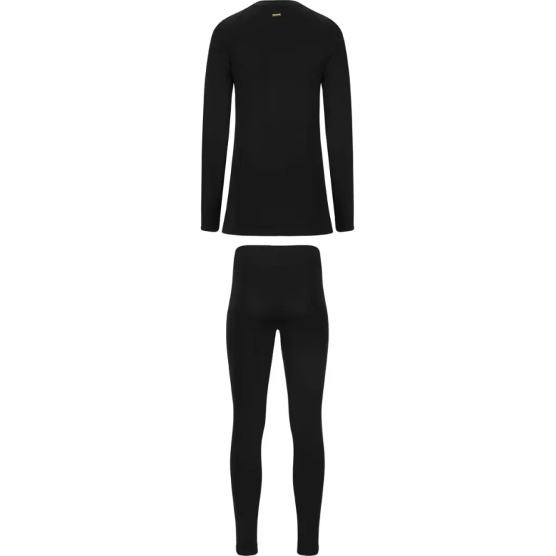 Image of Womens long sleeve undersuit set Athlecia Leray Noir Female S/M